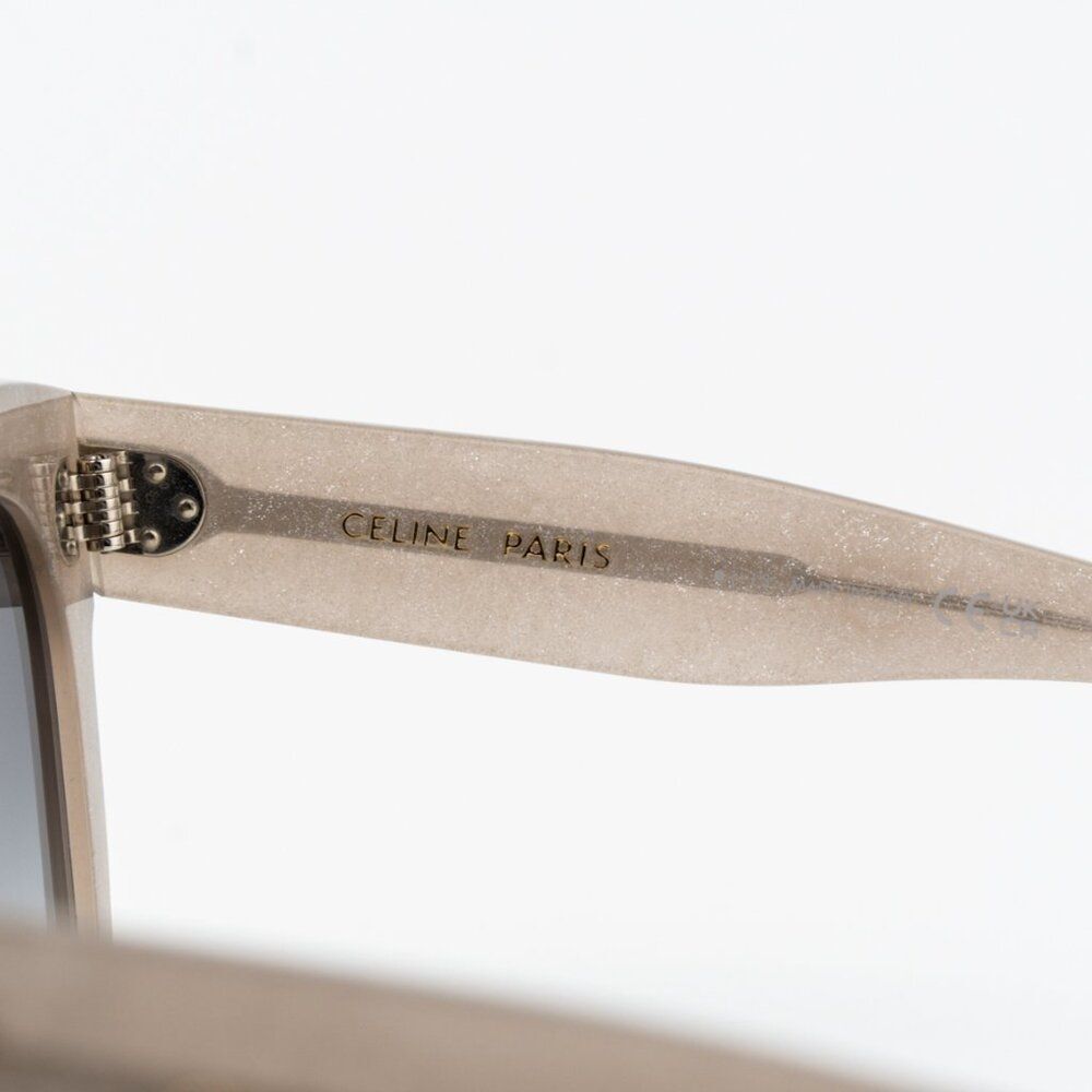 Celine Women Sunglasses Grey Silver Smoke Gradient Geometric CL4002UN 20B NEW - Picture 6 of 11